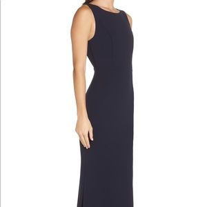 Lulus backless trumpet gown